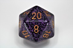 34mm d20 Dice - Speckled Hurricane